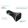 [UK Warehouse] HAWEEL Universal 5V 6.8A 4 USB Ports Car Charger for Smartphone / Tablet PC(Black)